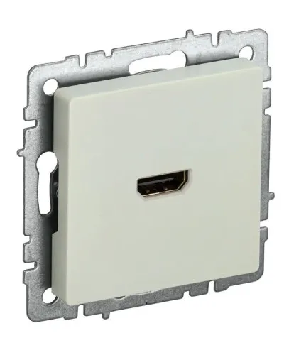 Розетка HDMI РHDMI-0-БрКр бежевый BRITE (BR-H10-K10). Розетка HDMI. IEK в Барнауле