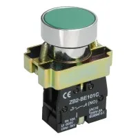 Кнопка LAY5-BA31 без подсветки зеленая 1з (BBT60-BA-K06). Кнопка без подсветки. IEK