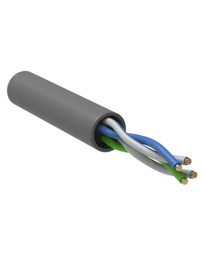 GENERICA U/UTP 5E 24AWG 2PR PVC серый (BC1-C5E02-111-100-R-G). Кабель «витая пара» (LAN) для структурированных систем связи. IEK в Барнауле