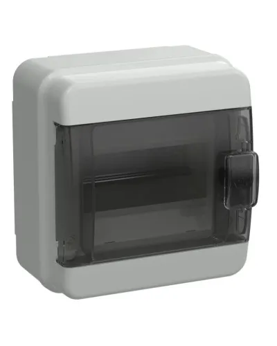 Корпус пластиковый КМПн-6 IP65 TEKFOR (TF5-KP72-N-06-65-K03-K02). Корпус модульный пластиковый черная прозрачная дверь. IEK в Барнауле