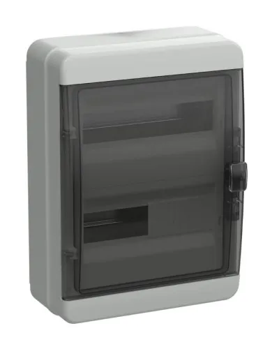 Корпус пластиковый КМПн-24 IP65 TEKFOR (TF5-KP72-N-24-65-K03-K02). Корпус модульный пластиковый черная прозрачная дверь. IEK в Барнауле
