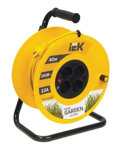 УК40 4 места, 40м (WKP23-10-04-40). Удлинитель на катушке Garden. IEK в Барнауле
