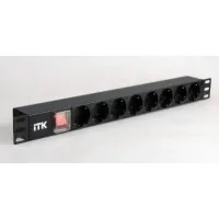 PH12-8D3. Блок розеток 19”. ITK