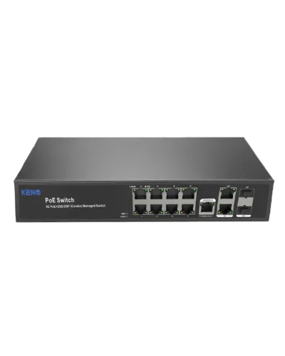 KN-SW802SFP/M2. Коммутатор с питанием по PoE. KENO в Барнауле