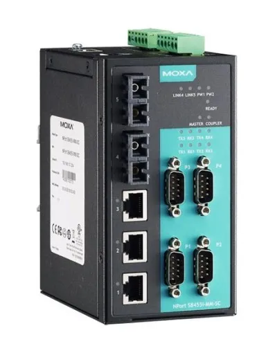 NPort S8455I-SS-SC. 4-портовый преобразователь. MOXA в Барнауле
