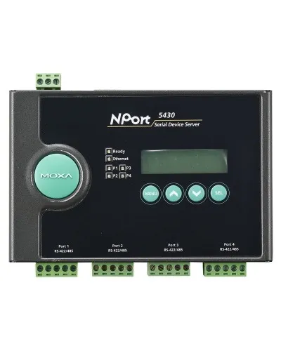 NPort 5430. 4-портовый асинхронный сервер. MOXA в Барнауле