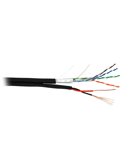 F/UTP 4pair, Cat5e, Out, PVC+PWR (EC-UF004-5E-PC050-PE-BK). Кабель «витая пара» (LAN) для структурированных систем связи. NETLAN в Барнауле