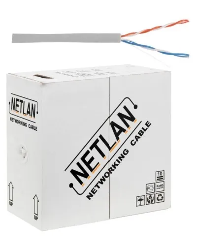 U/UTP 2pair, Cat5, In, PVC, CCA (CCA-UU002-5-PVC-GY) . Кабель «витая пара» (LAN) для структурированных систем связи. NETLAN в Барнауле
