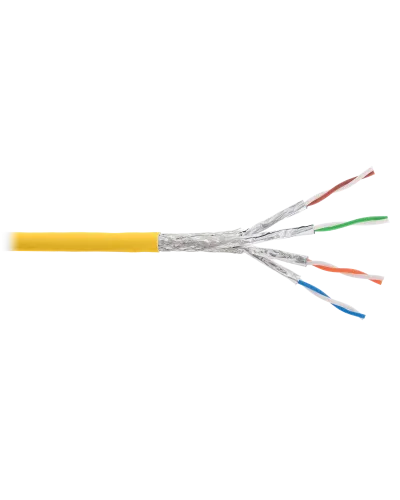 S/FTP, 4pair, Cat7a, Solid, In, LSZH (NKL 4375C-YL). Кабель «витая пара» (LAN) для структурированных систем связи. NIKOLAN в Барнауле