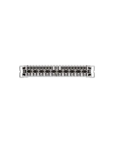 NMC-PL10-CU-10 (10 шт). Плинт неразмыкаемый, (0...9), крепление под кронштейн и круглые направляющие. NIKOMAX в Барнауле