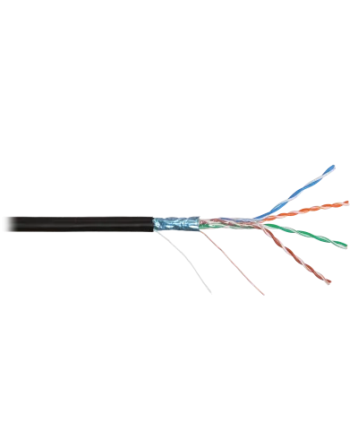 F/UTP 4pair, Cat5e, Solid, Out, PVC (NMC 2200B-BK). Кабель «витая пара» (LAN) для структурированных систем связи. NIKOMAX в Барнауле