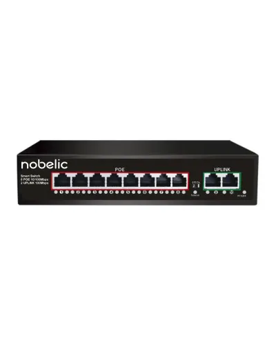 NBLS-1008P. Коммутатор неуправляемый 8-портовый. Nobelic в Барнауле