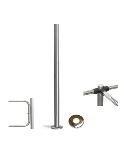 PERCo-BH02 2-16 с крышкой. Стойка с отверстием под стопорный механизм поворотной секции. PERCo в Барнауле