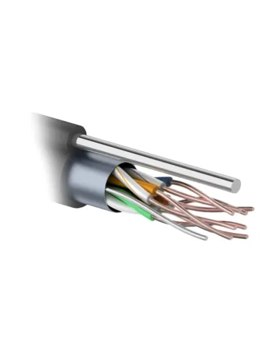 F/UTP 4PR 24AWG CAT5e 305м OUTDOOR+ТРОС*1. PROCONNECT (01-0155). Кабель «витая пара» (LAN) для структурированных систем связи. PROCONNECT в Барнауле