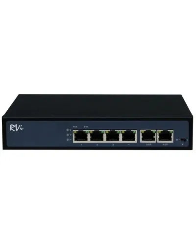 RVi-1NS04F-2T. Коммутатор с питанием по PoE. RVi в Барнауле