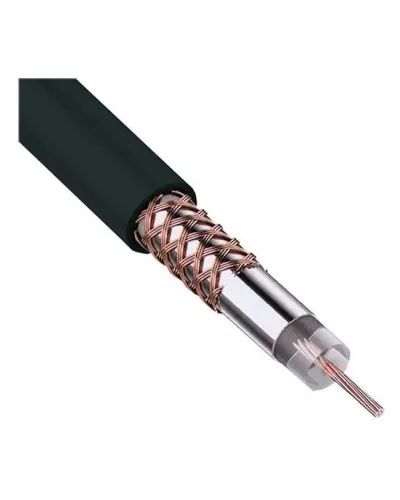 RG-58 A/U, 50 Ом, Cu/Al/Cu, 64%, 100 м, черный (01-2003). Кабель коаксиальный радиочастотный. Rexant в Барнауле