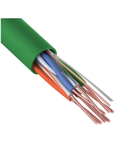 U/UTP, CAT 5e, нг(А)-LSLTx, 4х2х0,52мм, 24AWG, INDOOR, SOLID, зеленый, 305м REXANT (01-0061). Кабель «витая пара» (LAN) для структурированных систем связи. Rexant в Барнауле