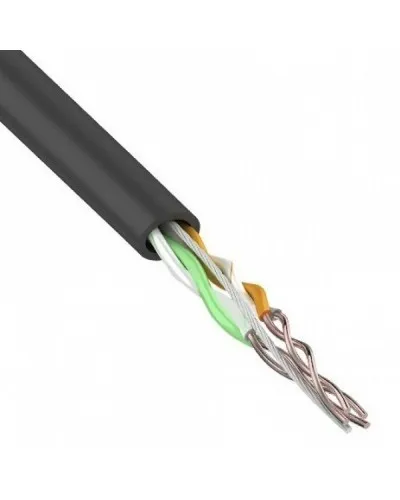 U/UTP, CAT 5e, PE, 2PR, 24AWG, OUTDOOR, SOLID, черный, 305м, REXANT (01-0025). Кабель «витая пара» (LAN) для структурированных систем связи. Rexant в Барнауле