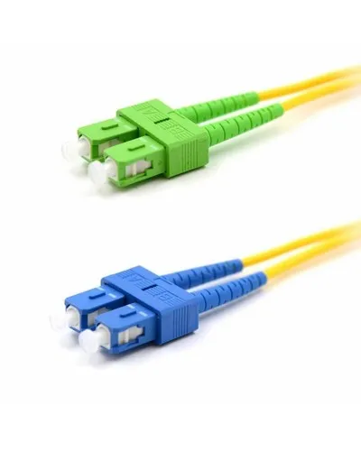 Патч-корд оптический переходной (SM), 9/125 (OS2), SC/APC-SC/UPC, (Duplex), PVC, 2м REXANT (50-2059): Патч-корд оптический в Барнауле