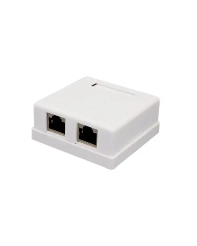 Розетка настенная RJ-45, 8P8C, Cat.6, 2 порта FTP (10-0353): Компьютерная розетка в Барнауле