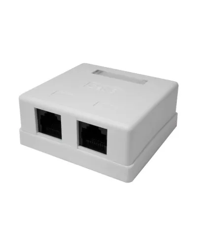Розетка настенная RJ-45, 8P8C, Cat.6, 2 порта UTP (10-0310): Компьютерная розетка в Барнауле