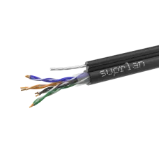 UTP Cat.5e 4x2x0,51 Cu PE Outdoor T-FG8 (трос) Premium (01-0308-1). Кабель «витая пара» (LAN) для структурированных систем связи. SUPRLAN