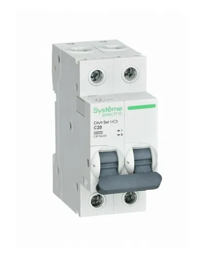 City9 Set 2P 20А 4.5kA С (C9F34220). Автоматический выключатель. Systeme Electric в Барнауле