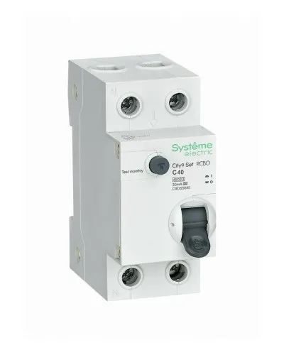 City9 Set 1P+N С 40А 4.5kA 30мА A 230В (C9D55640). Автоматический выключатель дифференциального тока. Systeme Electric в Барнауле