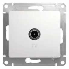 Glossa розетка TV антенна коннектор, 1-местная, скрытой установки, механизм, белый (GSL000193). Розетка TV антенна. Systeme Electric