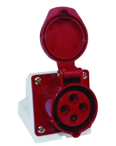 Розетка 114 стационарная 3Р+РЕ 16А 380В IP44 (SQ0602-0002). Розетка. TDM ЕLECTRIC в Барнауле