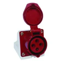 Розетка 124 стационарная 3Р+РЕ 32А 380В IP44 (SQ0602-0005). Розетка. TDM ЕLECTRIC