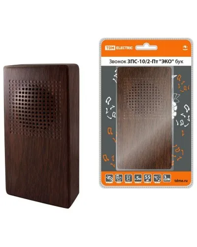 ЗПС-10/2-Пт ЭКО бук, птичка, без кнопки, AC 230V (SQ1901-0027). Звонок проводной. TDM ЕLECTRIC в Барнауле
