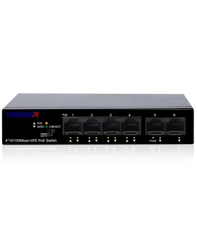 TR-NS1106-60-4POE. Коммутатор с PoE. Trassir в Барнауле