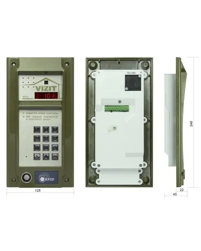 БВД-N101RTCP. Вызывная панель цветная. VIZIT в Барнауле