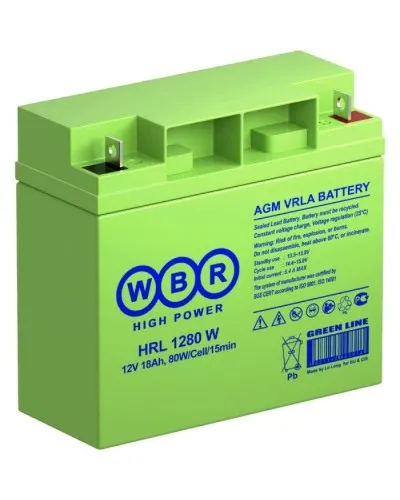 WBR HRL1280W. Аккумулятор герметичный свинцово-кислотный. WBR в Барнауле