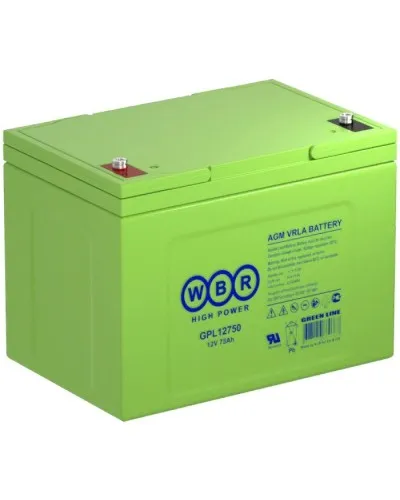 WBR GPL12750. Аккумулятор герметичный свинцово-кислотный. WBR в Барнауле