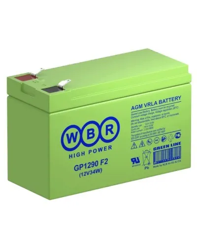 WBR GP1290 F2. Аккумулятор герметичный свинцово-кислотный. WBR в Барнауле