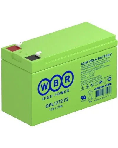 WBR GPL1272 F2. Аккумулятор герметичный свинцово-кислотный. WBR в Барнауле