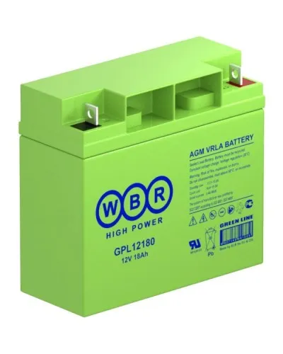 WBR GPL12180. Аккумулятор герметичный свинцово-кислотный. WBR в Барнауле