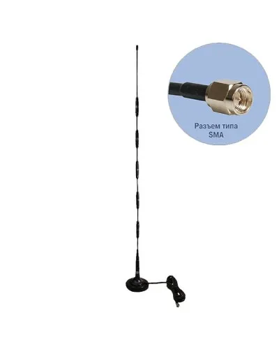 Антей 907 SMA 3м, на магните, 14dB. Антенна GSM на магнитном основании. Антей-Ко в Барнауле