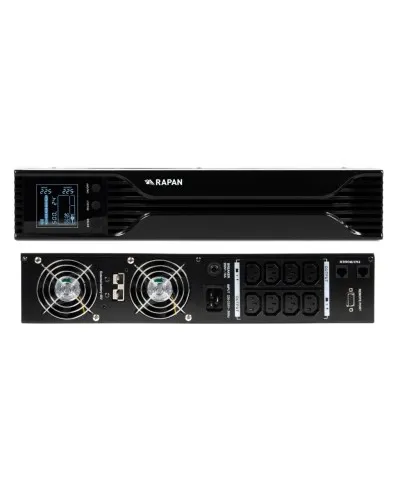 RAPAN-UPS 3000 RACK+4х9Ah (RAPAN-UPS 3000-RACK-IN-4х9-E) (8960). Бесперебойный источник питания. Бастион в Барнауле