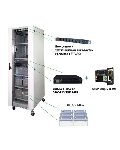 SKAT UPS 3000 SNMP (467). Комплекс бесперебойного питания. Бастион в Барнауле