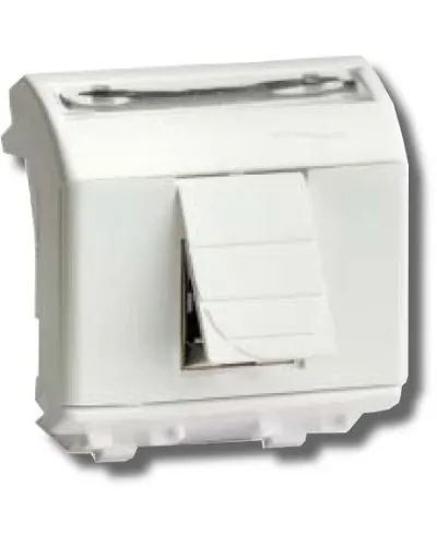 Розетка RJ-45 Brava 2 модуля белая (76655B): Розетка компьютерная с двумя разъёмами в Барнауле