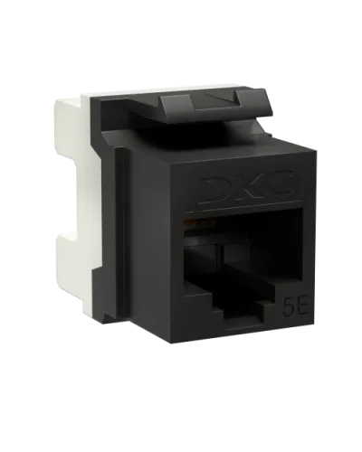 Модуль Keystone RJ45 CAT5E, 180 градусов, черный (RNK5EU180BK): Модуль неэкранированный в Барнауле