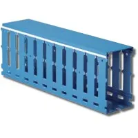 Короб перфорированный, синий RL12 40x100 (00261RL): Короб перфорированный