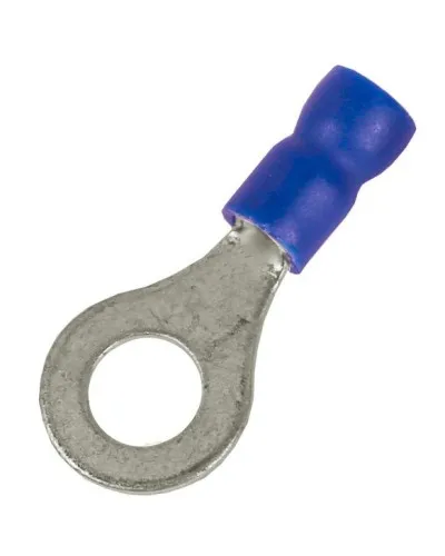 Наконечник НКИ 1,5-2,5 М6 (D6,4мм) с отверстием под винт (100 шт) (2B6P-EE-PVC). Наконечник с отверстием под винт и изолированным фланцем ПВХ. ДКС в Барнауле