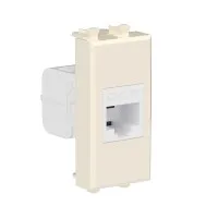 Розетка RJ-45, кат.5E, Avanti, 1 модуль, ванильная дымка (4405661): Розетка компьютерная модульная
