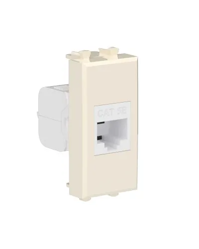 Розетка RJ-45, кат.5E, Avanti, 1 модуль, ванильная дымка (4405661): Розетка компьютерная модульная в Барнауле