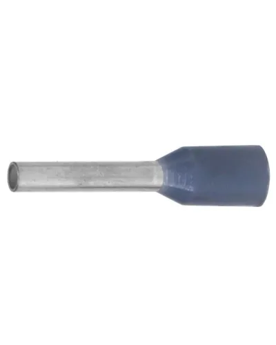 Наконечник-гильза НШВИ 0.75-06, серый (100 шт) (IF0.75-06GR). Наконечник-гильза с изолированным фланцем. ДКС в Барнауле