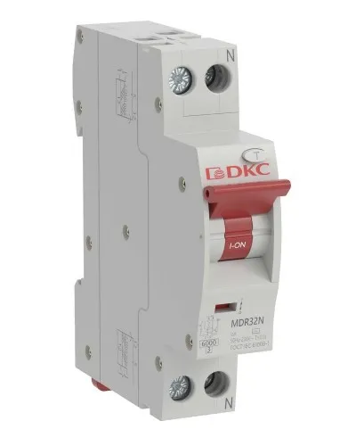 YON max MDR, 1P+N, 30mA, 10A, 6kA, А (MDR32N-1N2C10-A). Компактный автоматический выключатель дифференциального тока. ДКС в Барнауле
